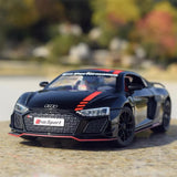 [TOY] 1:24 Audi 2021 R8 RWD noir voiture miniature Die-Cast