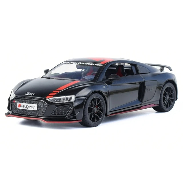 [TOY] 1:24 Audi 2021 R8 RWD noir voiture miniature Die-Cast