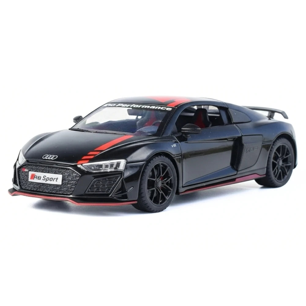 [TOY] 1:24 Audi 2021 R8 RWD Black Model Car Die-Cast