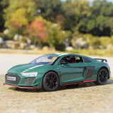 [TOY] 1:24 Audi 2021 R8 RWD Green Model Car Die-Cast