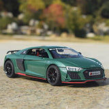 [TOY] 1:24 Audi 2021 R8 RWD Green Model Car Die-Cast