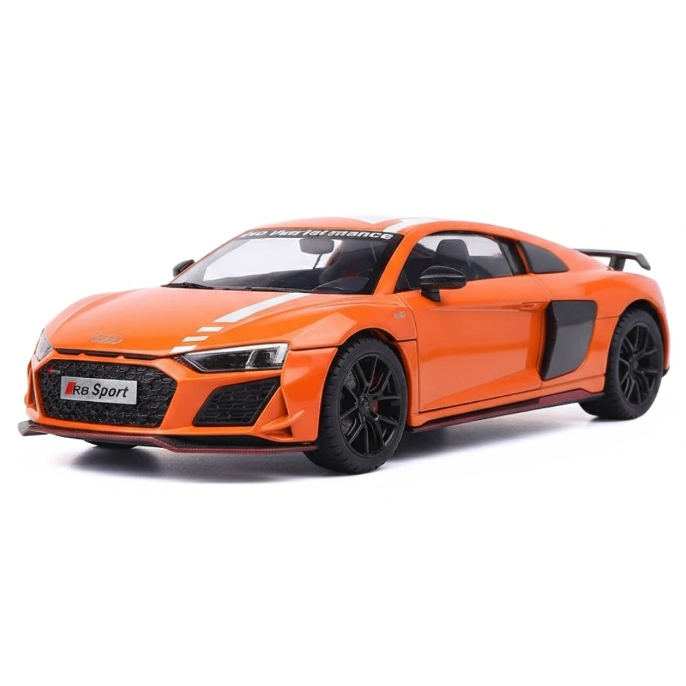 [TOY] 1:24 Audi 2021 R8 RWD Orange Model Car Die-Cast