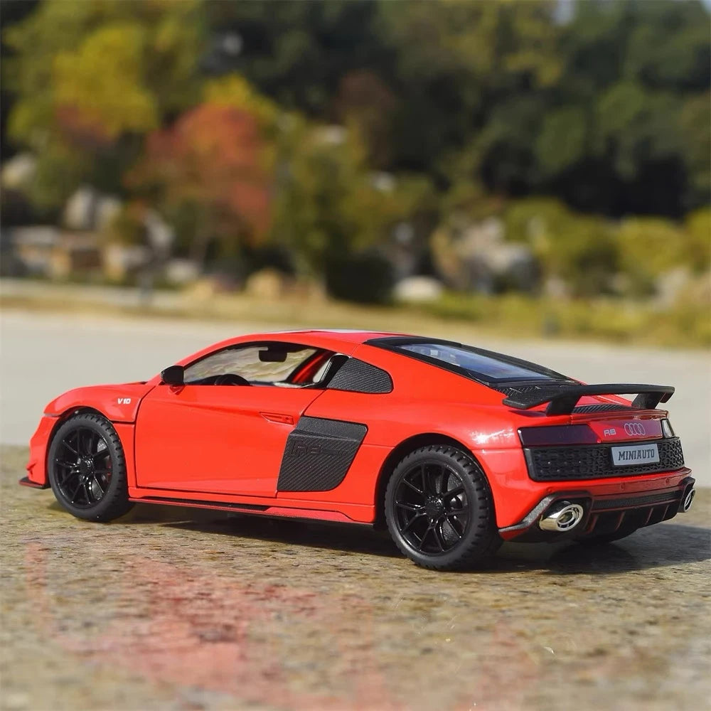 [TOY] 1:24 Audi 2021 R8 RWD rood modelauto Die-Cast