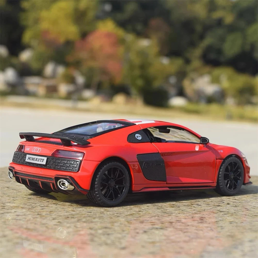 [TOY] 1:24 Audi 2021 R8 RWD rood modelauto Die-Cast