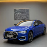 [TOY] 1:24 Audi 2023 A6 L sininen pienoismalli Die-Cast