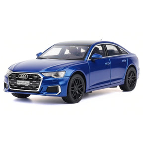 [TOY] 1:24 Audi 2023 A6 L sininen pienoismalli Die-Cast