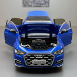 [TOY] 1:24 Audi 2023 A6 L sininen pienoismalli Die-Cast