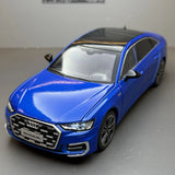 [TOY] 1:24 Audi 2023 A6 L sininen pienoismalli Die-Cast
