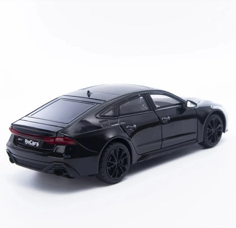 [TOY] 1:24 Audi 2024 RS7 musta pienoismalli Die-Cast