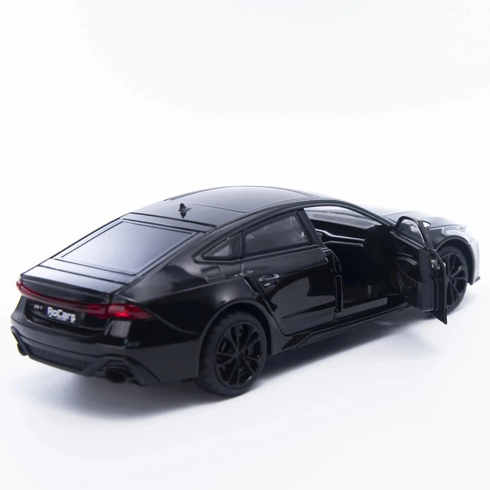 [TOY] 1:24 Audi 2024 RS7 Black Model Car Die-Cast