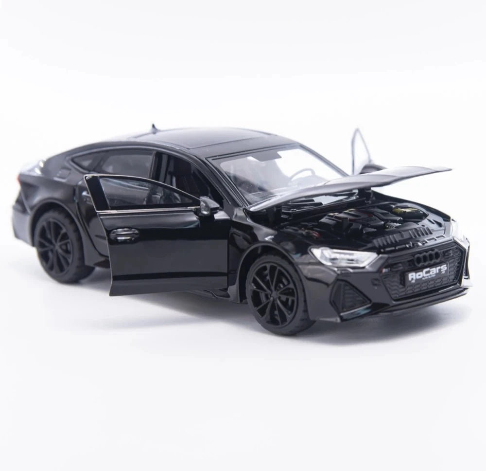 [TOY] 1:24 Audi 2024 RS7 Black Model Car Die-Cast