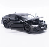 [TOY] 1:24 Audi 2024 RS7 Black Model Car Die-Cast