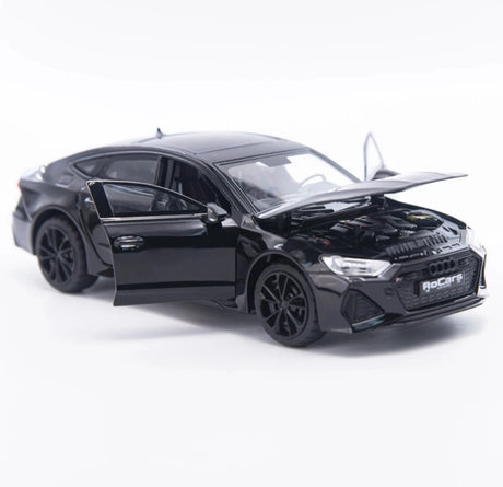 [TOY] 1:24 Audi 2024 RS7 musta pienoismalli Die-Cast