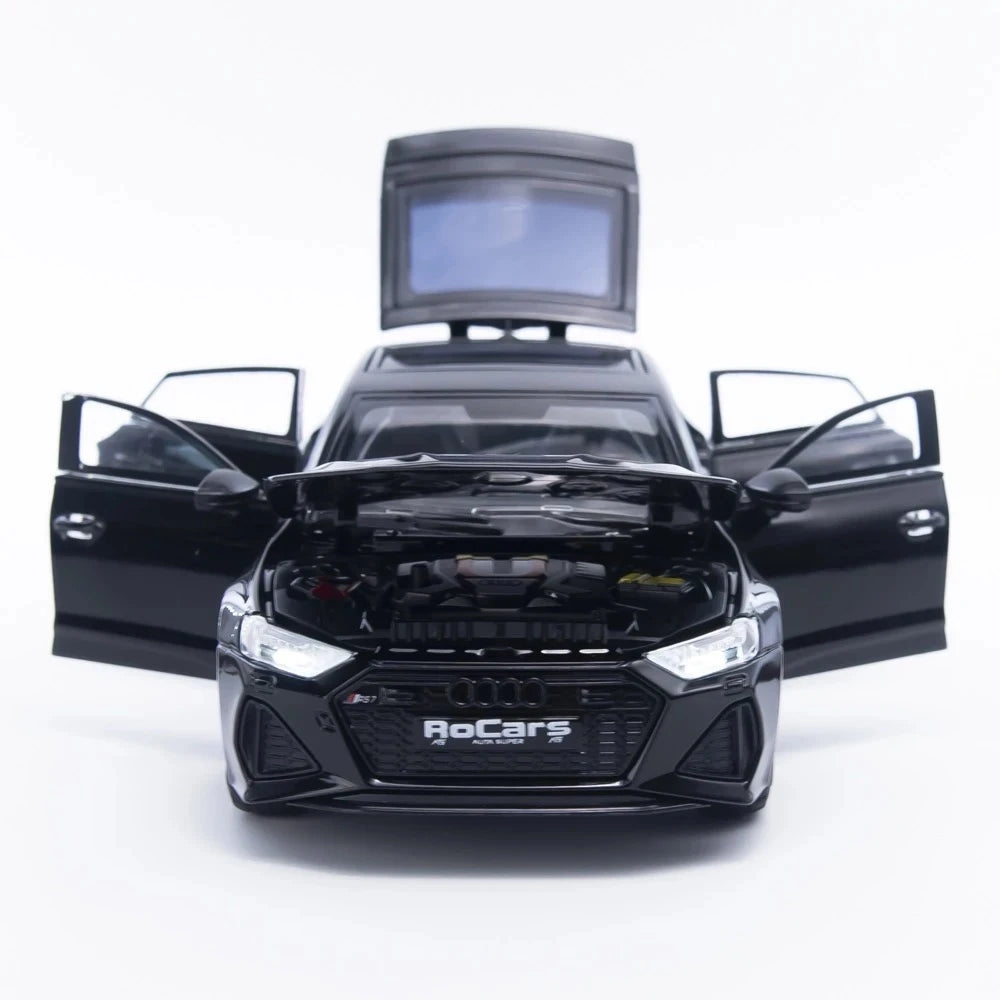 [TOY] 1:24 Audi 2024 RS7 Black Model Car Die-Cast