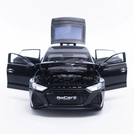 [TOY] 1:24 Audi 2024 RS7 musta pienoismalli Die-Cast