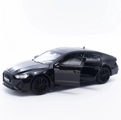 [TOY] 1:24 Audi 2024 RS7 musta pienoismalli Die-Cast