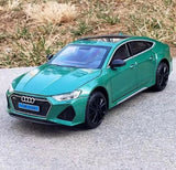 [TOY] 1:24 Audi 2024 RS7 vihreä pienoismalli Die-Cast