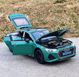 [TOY] 1:24 Audi 2024 RS7 vihreä pienoismalli Die-Cast