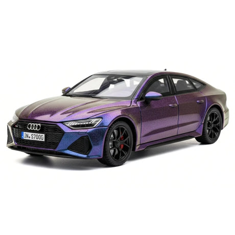 Audi 2024 RS7 roxo 1:24 – modelo de exposição em metal fundido