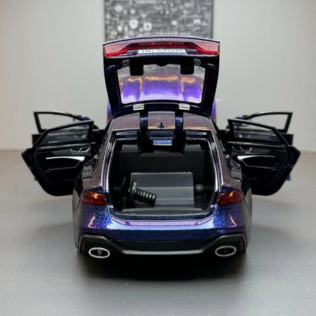 Audi 2024 RS7 roxo 1:24 – modelo de exposição em metal fundido