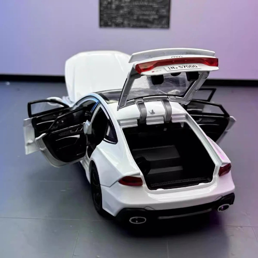 [TOY] 1:24 Audi 2024 RS7 blanc voiture miniature Die-Cast