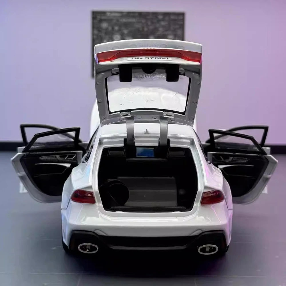 [TOY] 1:24 Audi 2024 RS7 blanc voiture miniature Die-Cast