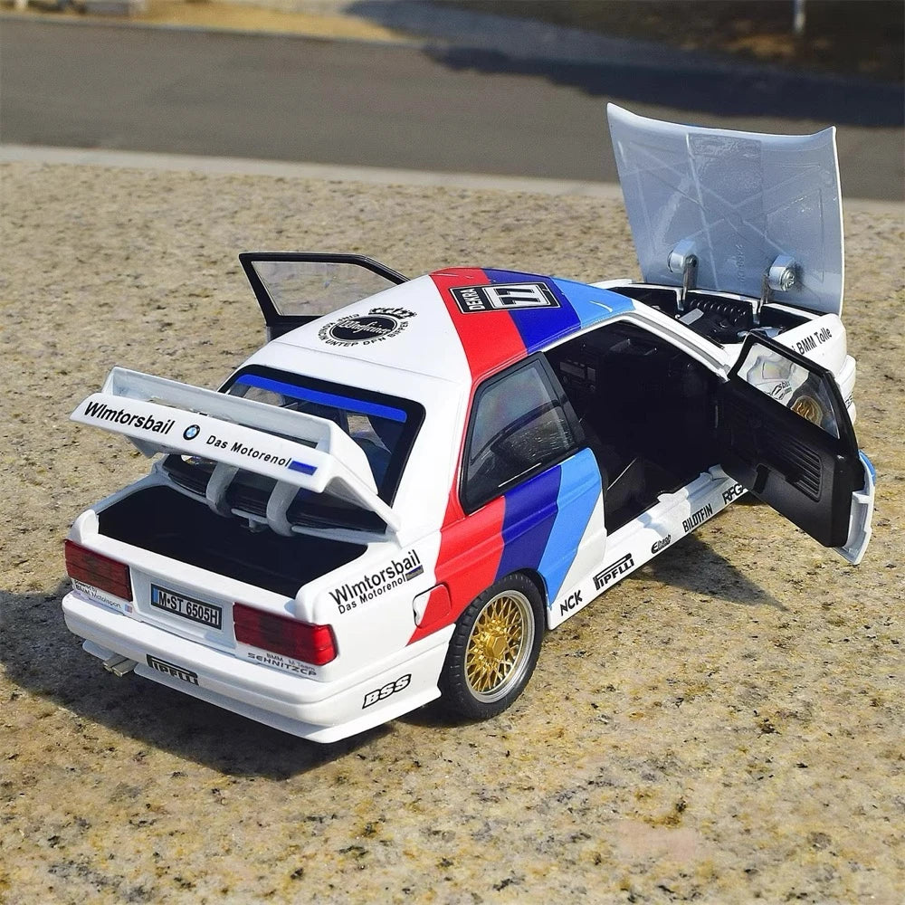 [TOY] 1:24 BMW 1988 E30 M3 #77 DTM Model Car Die-Cast