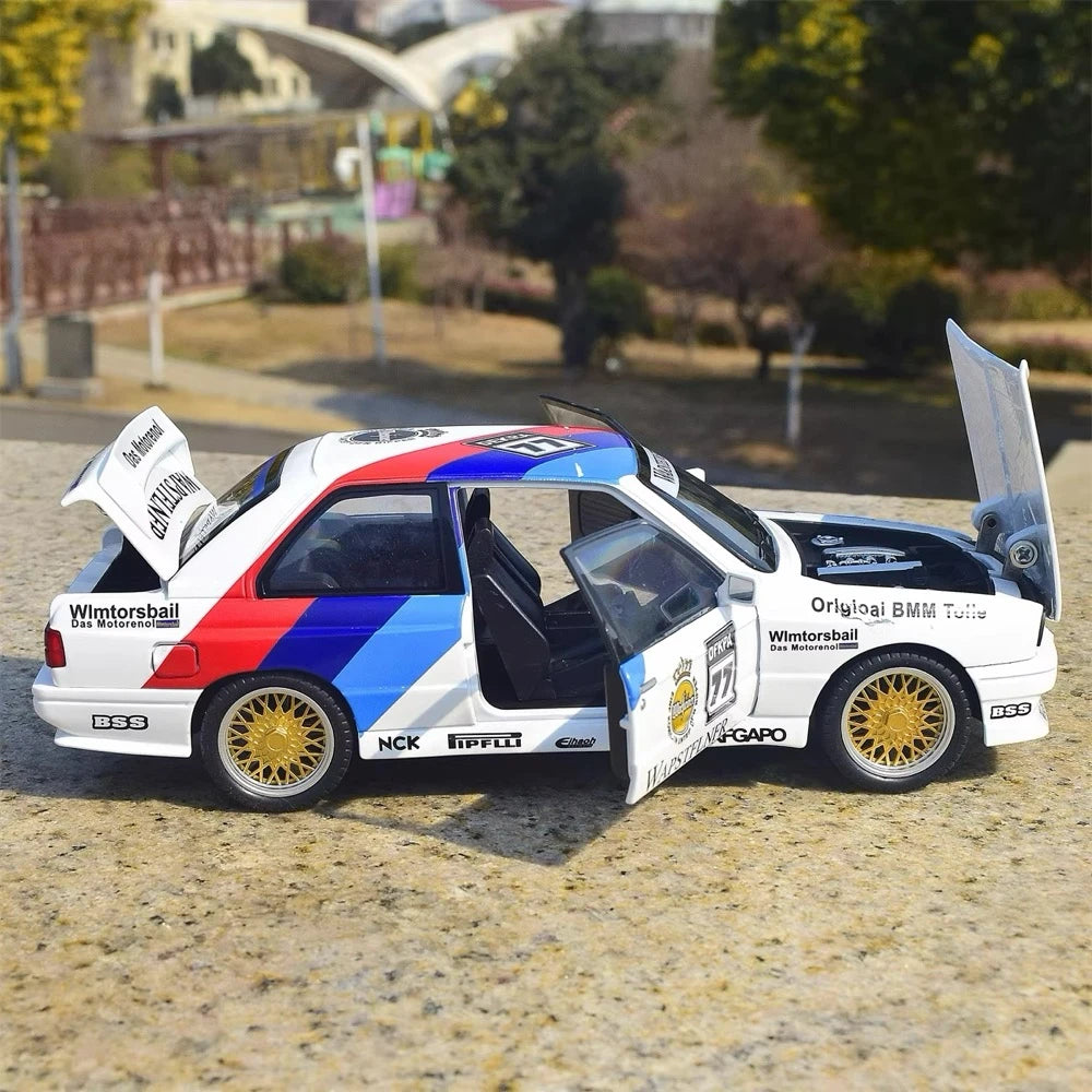 [TOY] 1:24 BMW 1988 E30 M3 #77 DTM Model Car Die-Cast