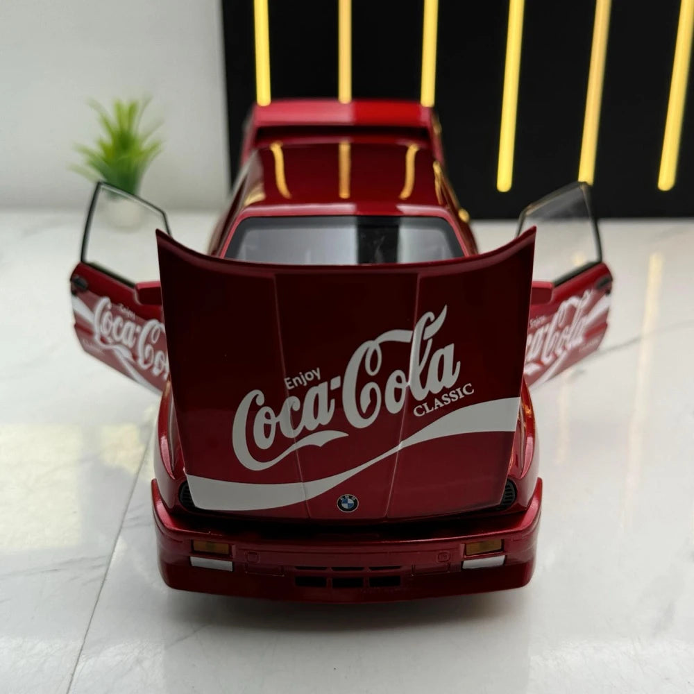[TOY] 1:24 BMW 1988 E30 M3 Coca-Cola modellino di auto Die-Cast