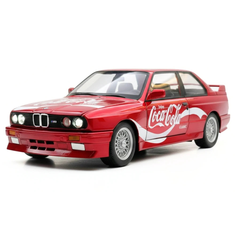 [TOY] 1:24 BMW 1988 E30 M3 Coca-Cola modellino di auto Die-Cast
