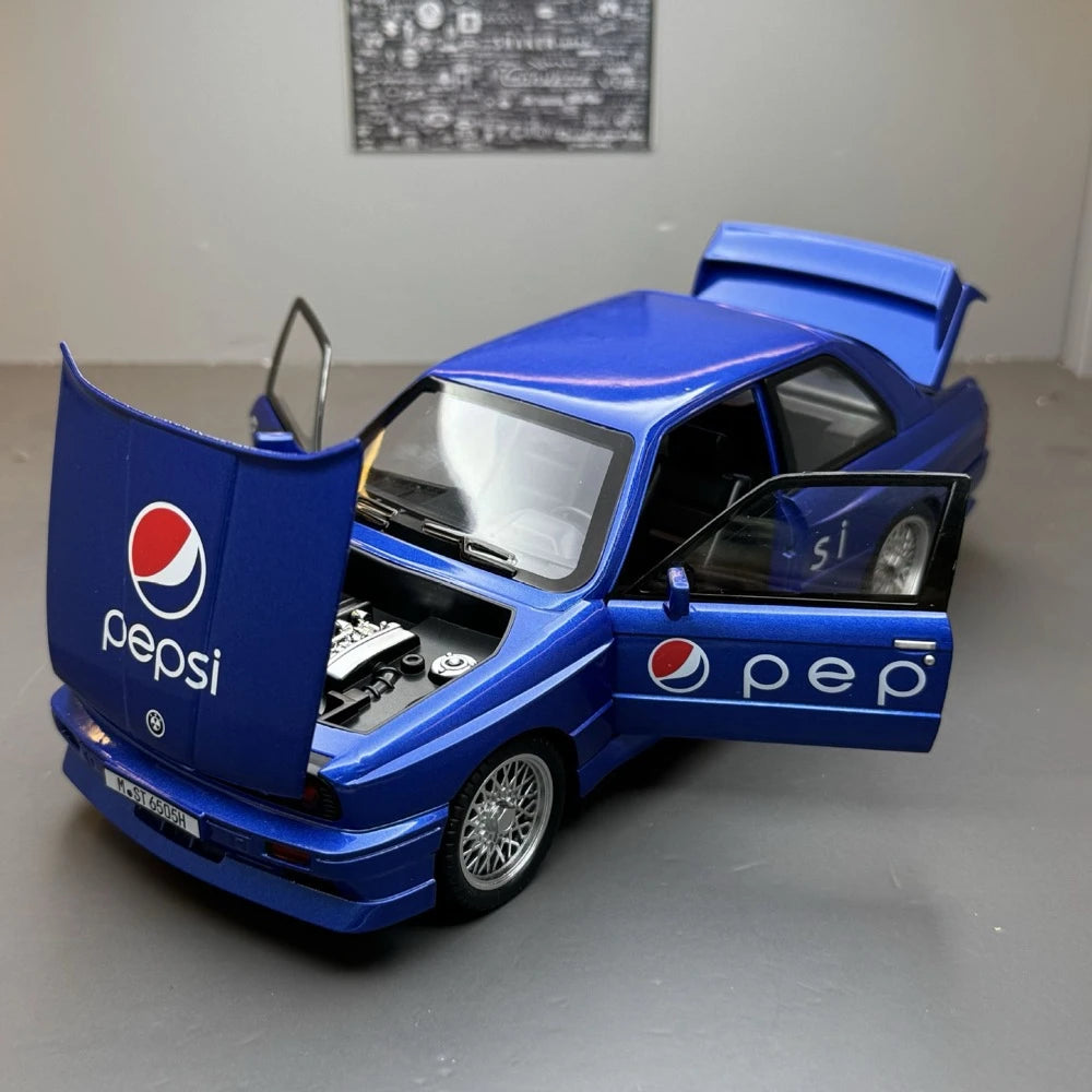 [TOY] 1:24 BMW 1988 E30 M3 Pepsi Model Car Die-Cast