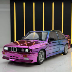 [TOY] 1:24 BMW 1988 E30 M3 Pink Gradient Model Car Die-Cast