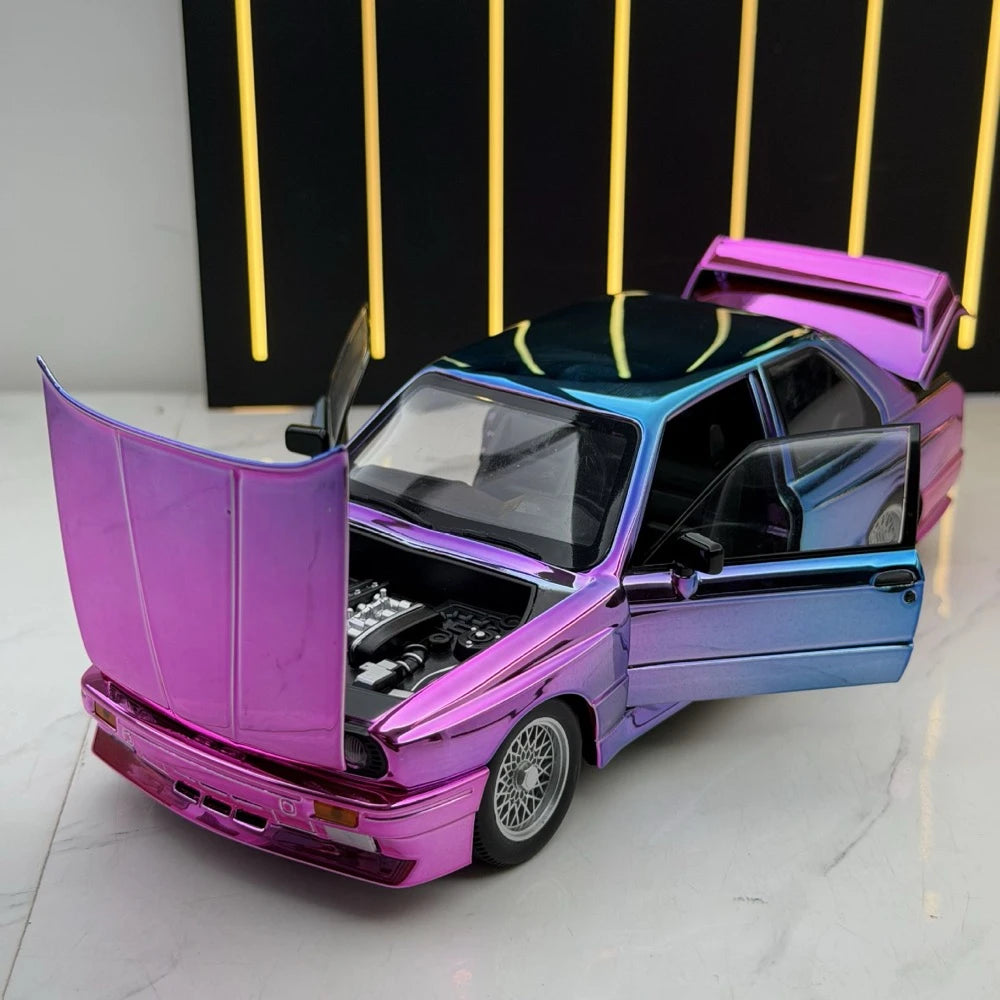 [TOY] 1:24 BMW 1988 E30 M3 Pink Gradient Model Car Die-Cast