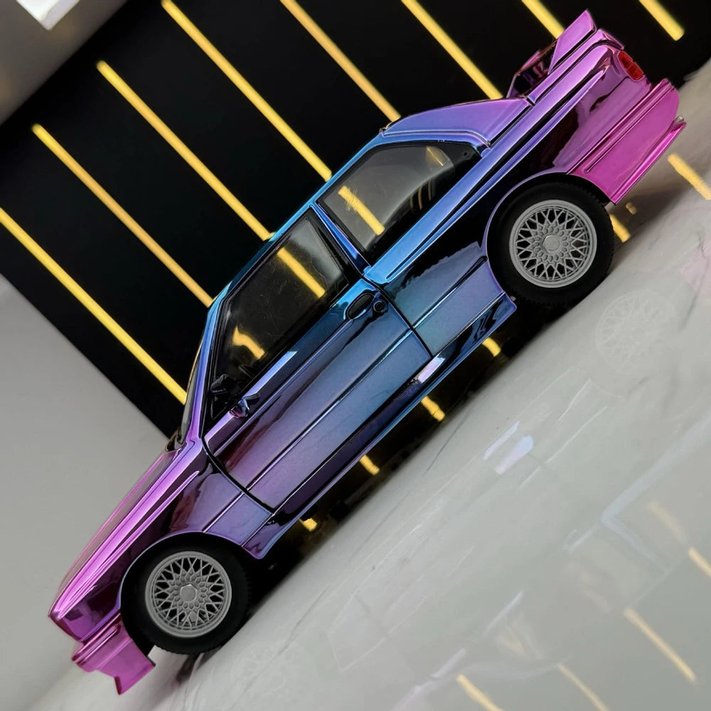 [TOY] 1:24 BMW 1988 E30 M3 Pink Gradient Model Car Die-Cast