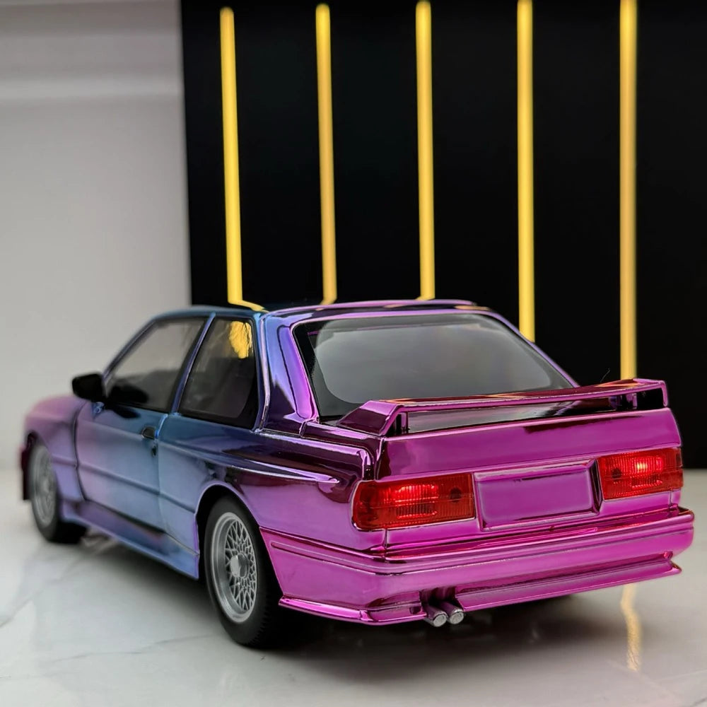 [TOY] 1:24 BMW 1988 E30 M3 Pink Gradient Model Car Die-Cast