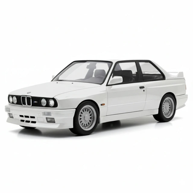 [TOY] 1:24 BMW 1988 E30 M3 White Model Car Die-Cast
