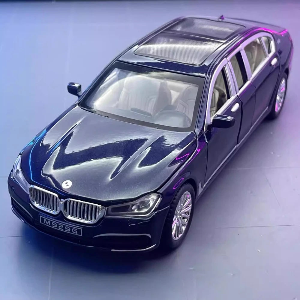 [TOY] 1:24 BMW 2016 G12 760Li Black Model Car Die-Cast