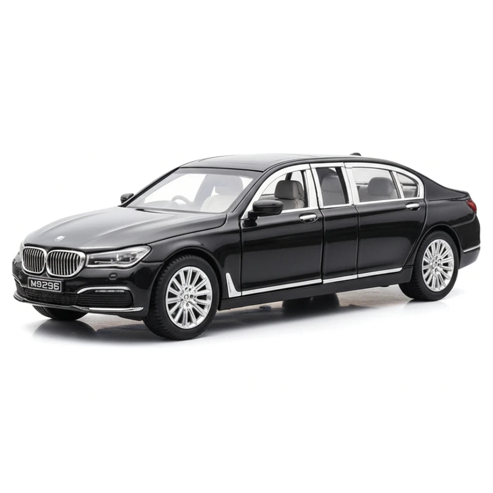 [TOY] 1:24 BMW 2016 G12 760Li Black Model Car Die-Cast