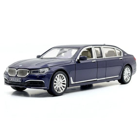 [TOY] 1:24 BMW 2016 G12 760Li Blue Model Car Die-Cast