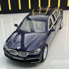 [TOY] 1:24 BMW 2016 G12 760Li blu modellino di auto Die-Cast