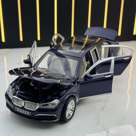 [TOY] 1:24 BMW 2016 G12 760Li Blue Model Car Die-Cast