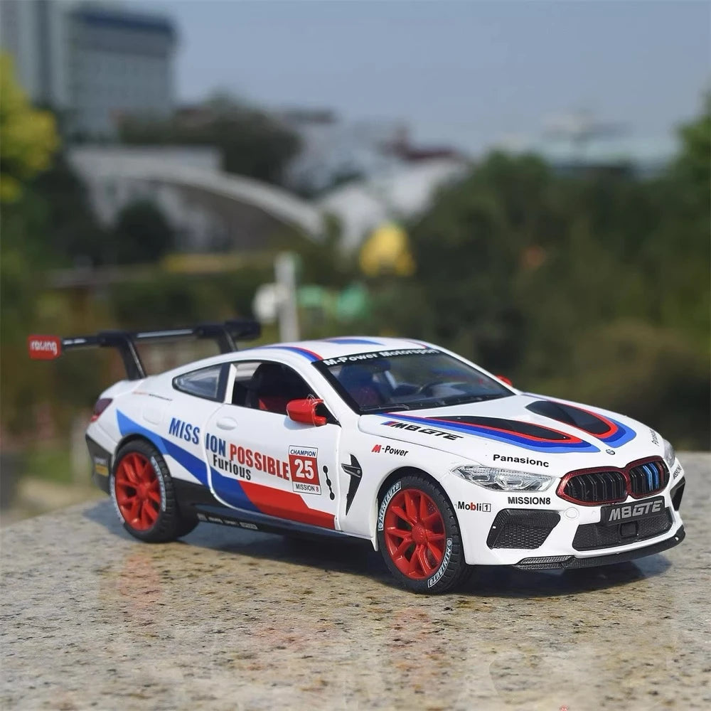 [TOY] 1:24 BMW 2017 G15 M8 GTE #25 Model Car Die-Cast