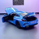 [TOY] 1:24 BMW 2019 F9X MANHART MH8 800 blå modellbil Die-Cast