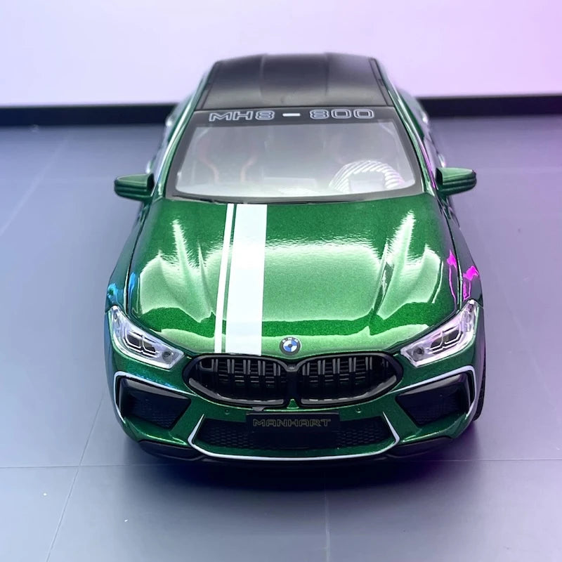 [TOY] 1:24 BMW 2019 F9X MANHART MH8 800 Green Model Car Die-Cast