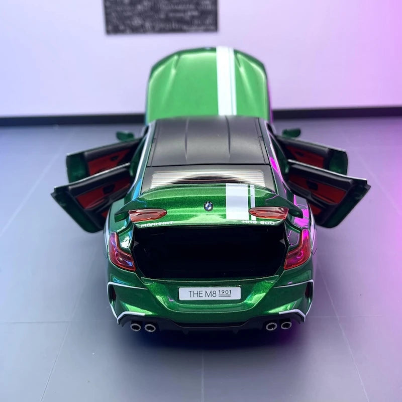 [TOY] 1:24 BMW 2019 F9X MANHART MH8 800 Green Model Car Die-Cast