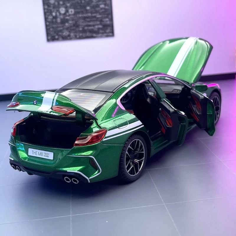 [TOY] 1:24 BMW 2019 F9X MANHART MH8 800 Green Model Car Die-Cast