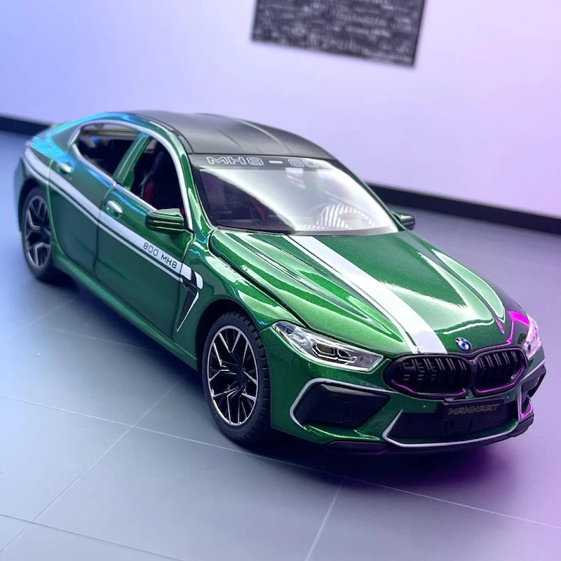 [TOY] 1:24 BMW 2019 F9X MANHART MH8 800 Green Model Car Die-Cast
