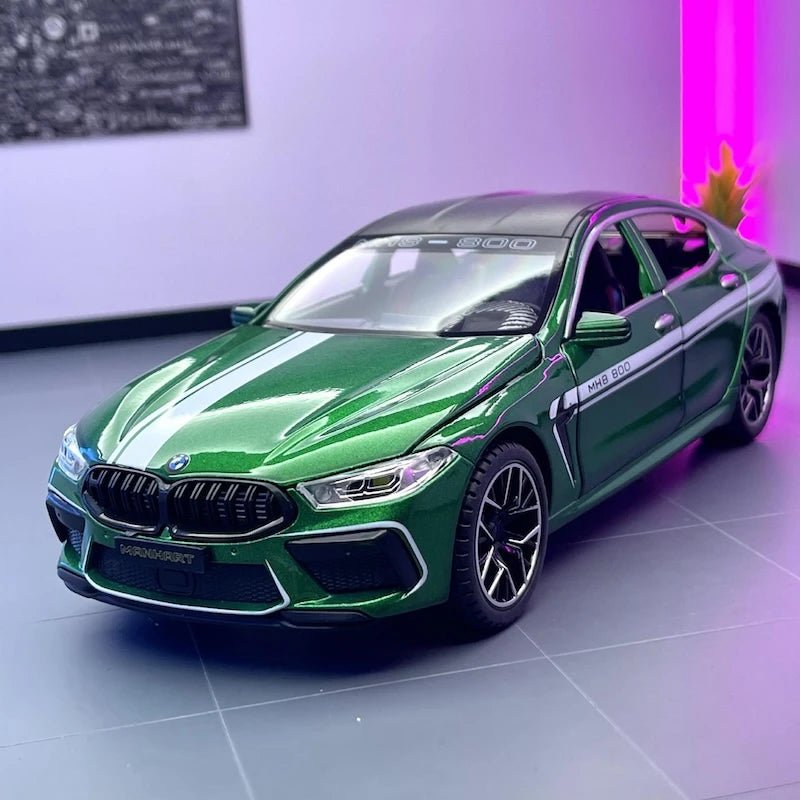 [TOY] 1:24 BMW 2019 F9X MANHART MH8 800 Green Model Car Die-Cast