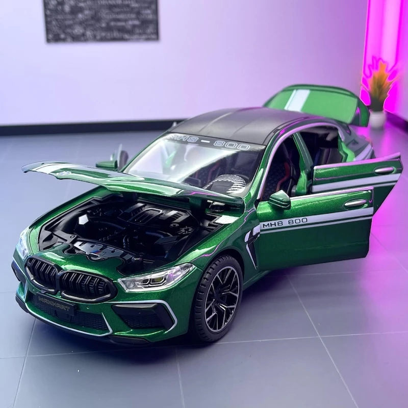 [TOY] 1:24 BMW 2019 F9X MANHART MH8 800 Green Model Car Die-Cast