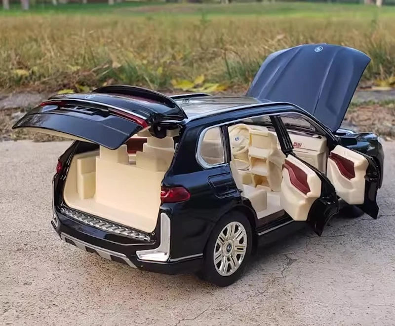 [TOY] 1:24 BMW 2019 G07 X7 xDrive40i Black Model Car Die-Cast